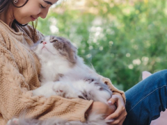 Cat and Woman